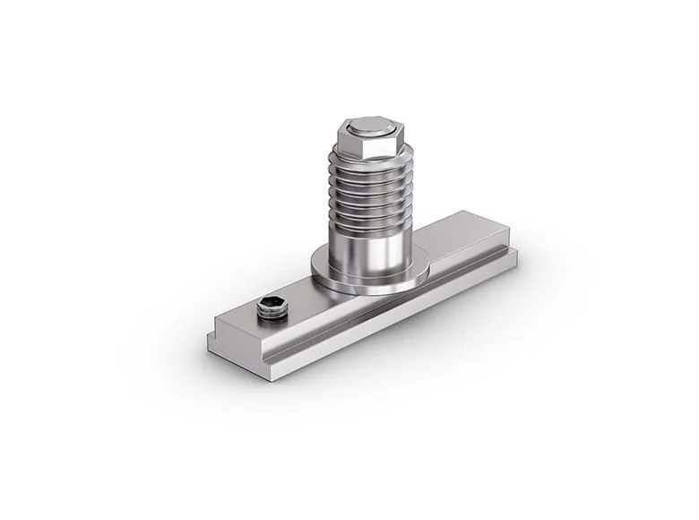 An assembly of a slider, consisting of three component parts