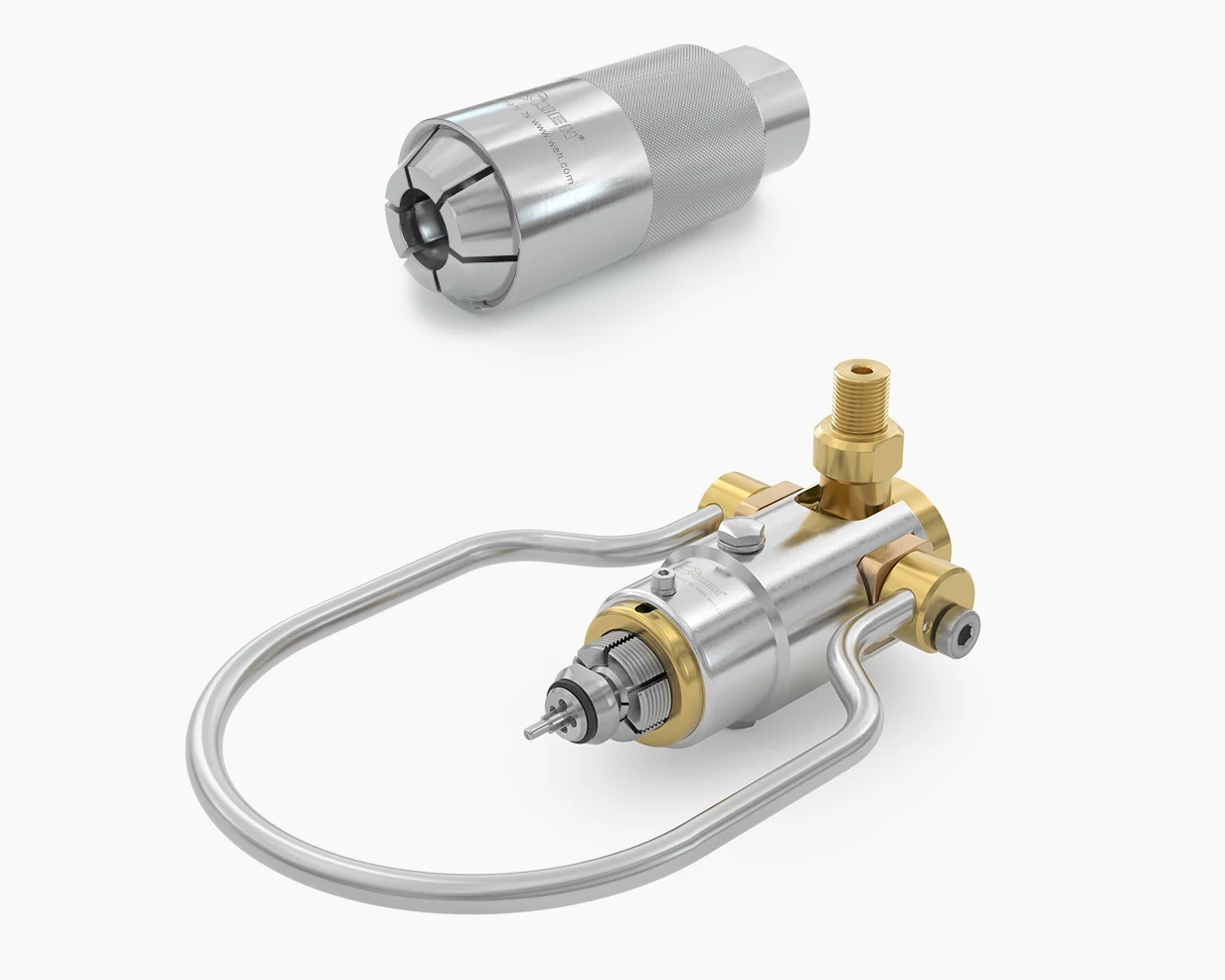 Pressure intensifiers and quick connectors for fluid management