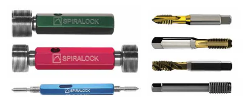 七种不同的Stanley Spiralock工具在白色背景上。