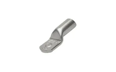 Close-up of a Klauke cable lug for connecting cables in electrical connections on white background.