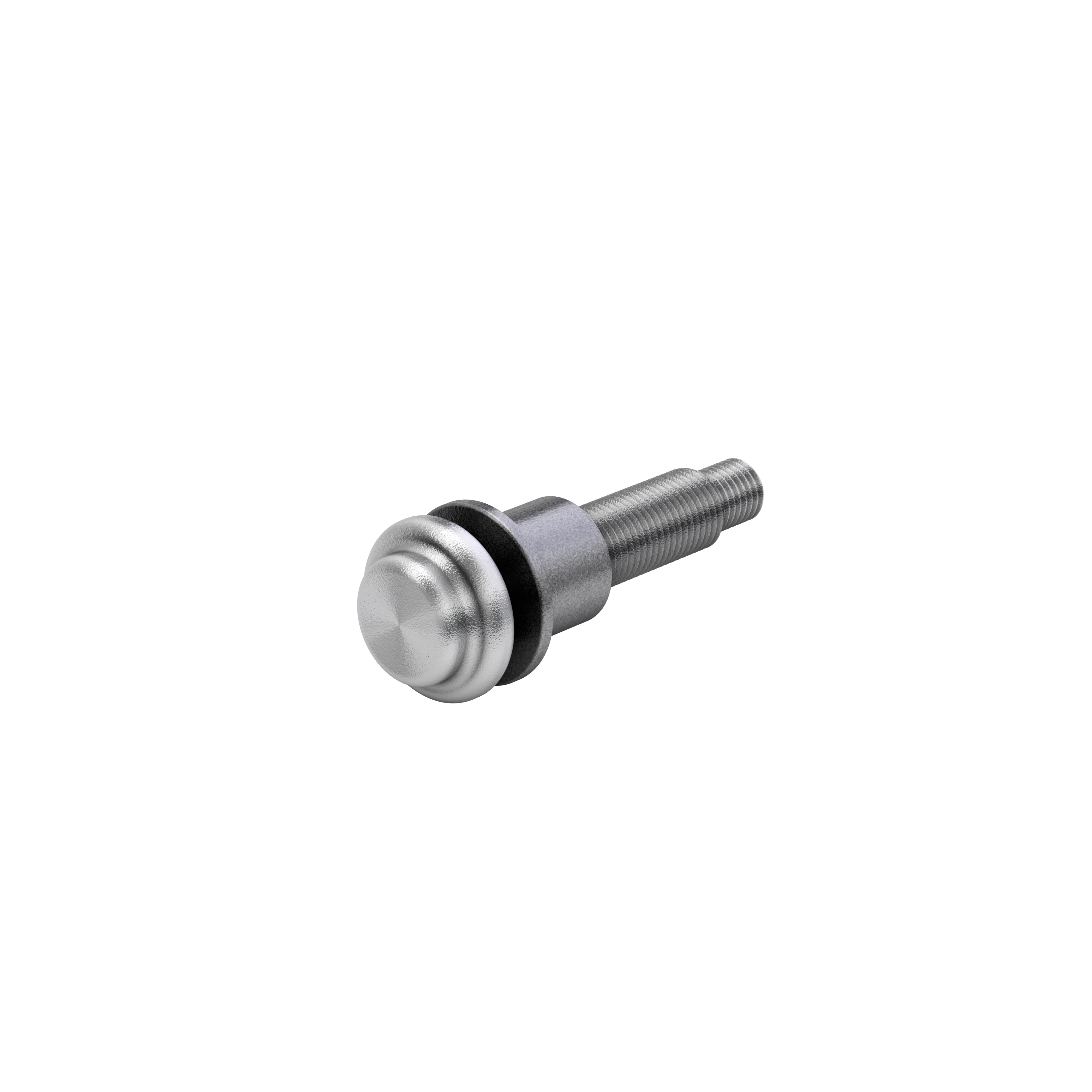 A Huck Bobtail high strength lockbolt on white background