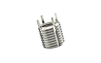 A Keenserts threaded insert with 4 Key Locks on a white background.