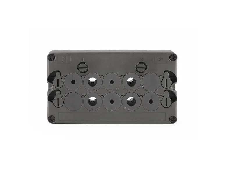 Cable entry plates system presented on a white background.