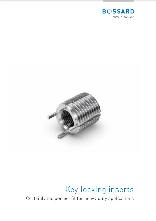 Thumbnail for the key locking inserts brochure