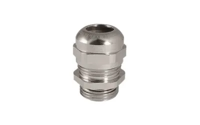 A Jacob Perfect plus Ex metal cable gland on white background