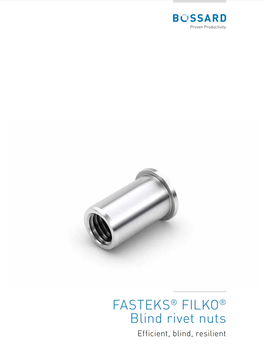Thumbnail Fasteks Filko Blind rivet nuts brochure